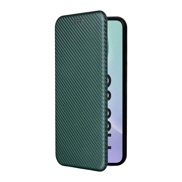 For Samsung Galaxy M56 5G Carbon Fiber Texture Flip Leather Phone Case