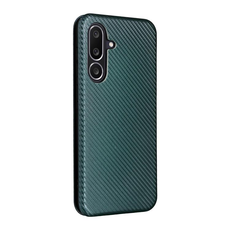 For Samsung Galaxy M56 5G Carbon Fiber Texture Flip Leather Phone Case