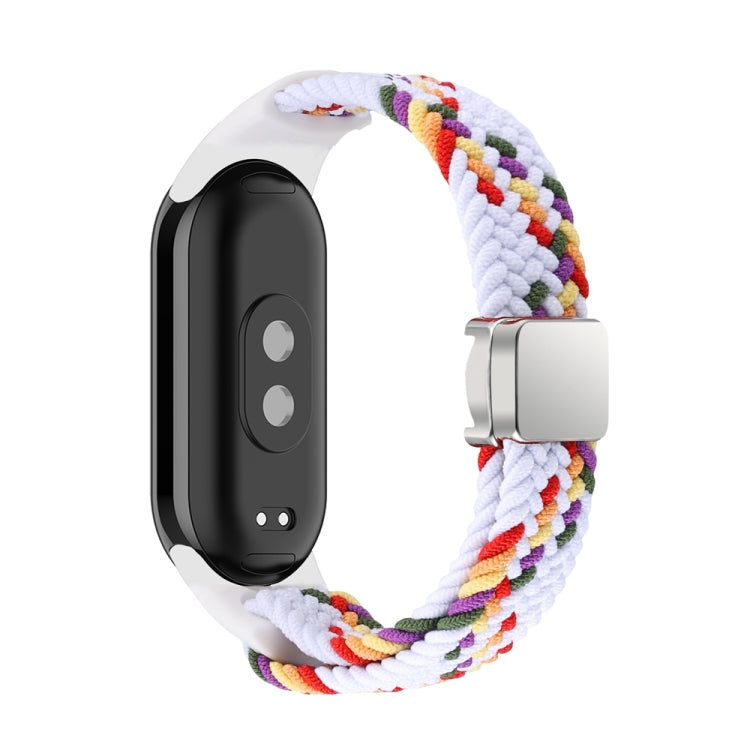 For Xiaomi Smart Band 9 / 8 Nylon Braided Loop Magnetic Buckle Integrated Watch Band