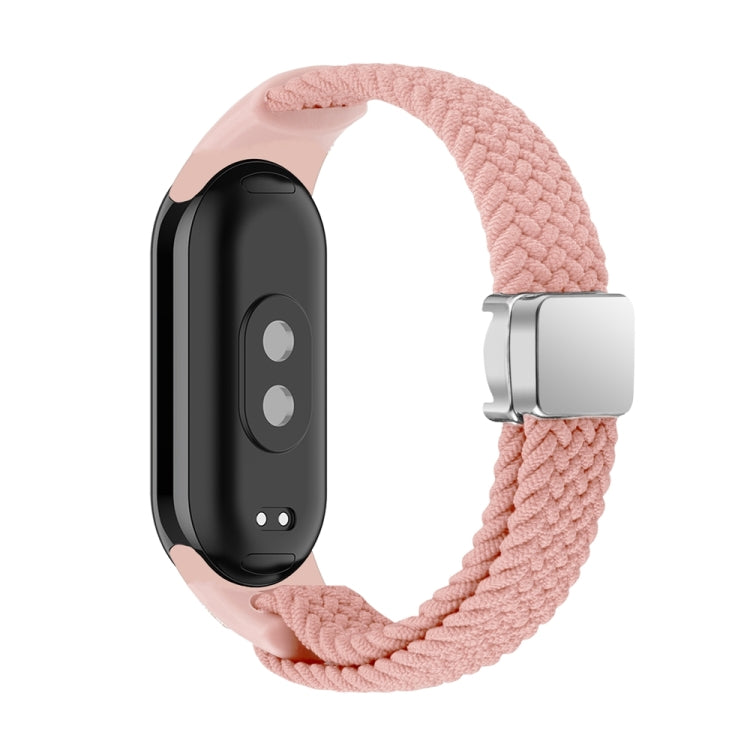 For Xiaomi Smart Band 9 / 8 Nylon Braided Loop Magnetic Buckle Integrated Watch Band