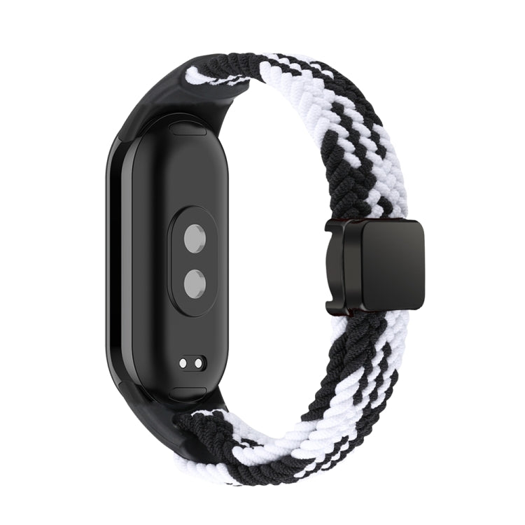 For Xiaomi Smart Band 9 / 8 Nylon Braided Loop Magnetic Buckle Integrated Watch Band