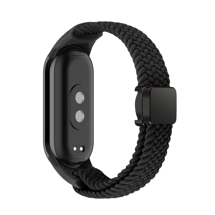 For Xiaomi Smart Band 9 / 8 Nylon Braided Loop Magnetic Buckle Integrated Watch Band