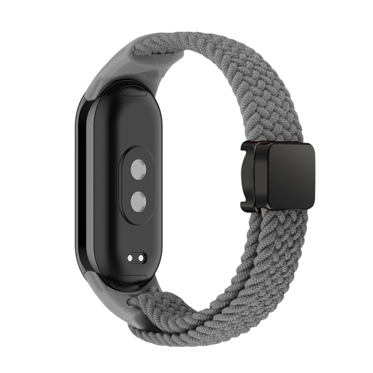 For Xiaomi Smart Band 9 / 8 Nylon Braided Loop Magnetic Buckle Integrated Watch Band