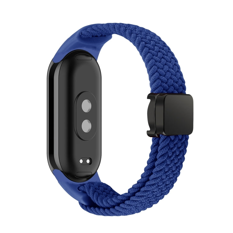 For Xiaomi Smart Band 9 / 8 Nylon Braided Loop Magnetic Buckle Integrated Watch Band