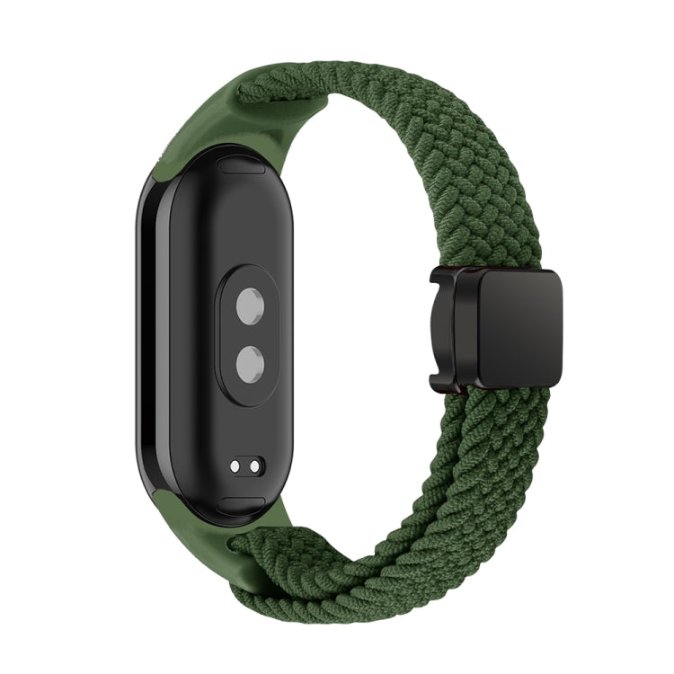 For Xiaomi Smart Band 9 / 8 Nylon Braided Loop Magnetic Buckle Integrated Watch Band