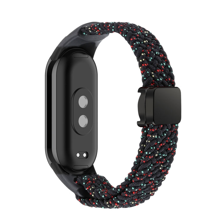 For Xiaomi Smart Band 9 / 8 Nylon Braided Loop Magnetic Buckle Integrated Watch Band