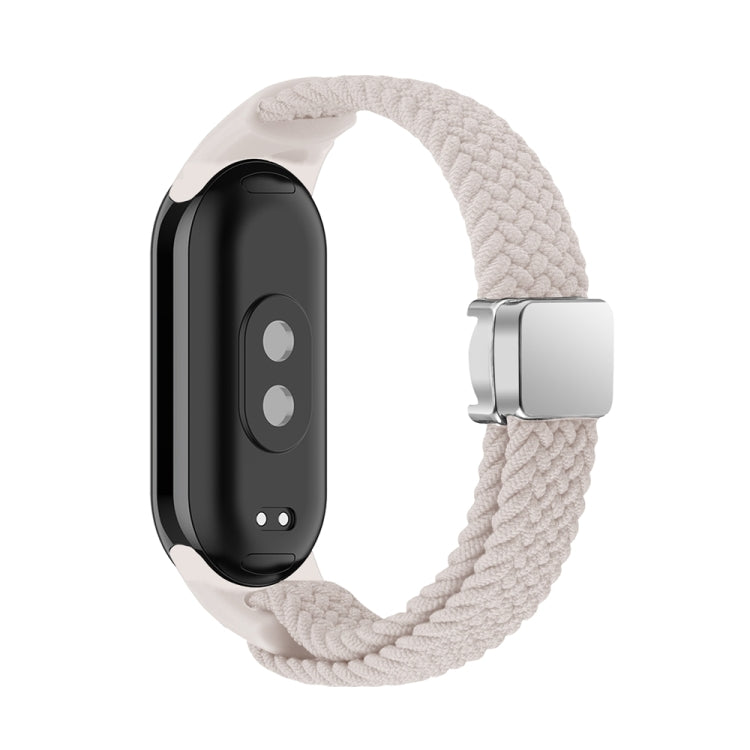 For Xiaomi Smart Band 9 / 8 Nylon Braided Loop Magnetic Buckle Integrated Watch Band