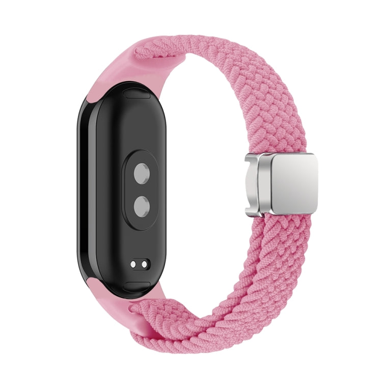 For Xiaomi Smart Band 9 / 8 Nylon Braided Loop Magnetic Buckle Integrated Watch Band