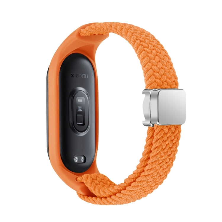 For Xiaomi Mi Band 7 / 6 / 5 / 4 / 3 Nylon Braided Loop Magnetic Buckle Integrated Watch Band