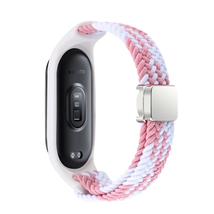 For Xiaomi Mi Band 7 / 6 / 5 / 4 / 3 Nylon Braided Loop Magnetic Buckle Integrated Watch Band