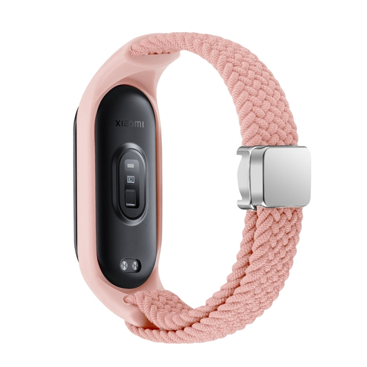 For Xiaomi Mi Band 7 / 6 / 5 / 4 / 3 Nylon Braided Loop Magnetic Buckle Integrated Watch Band