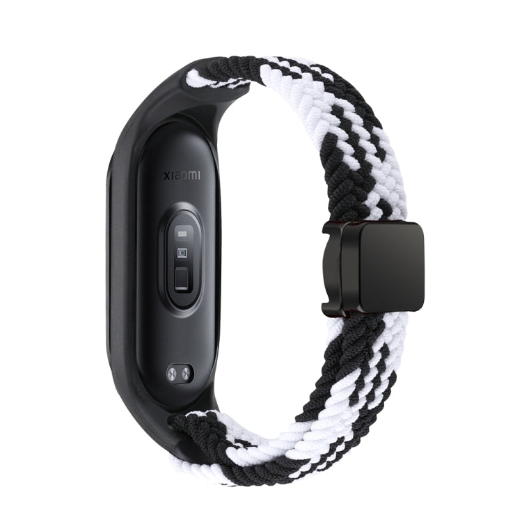 For Xiaomi Mi Band 7 / 6 / 5 / 4 / 3 Nylon Braided Loop Magnetic Buckle Integrated Watch Band