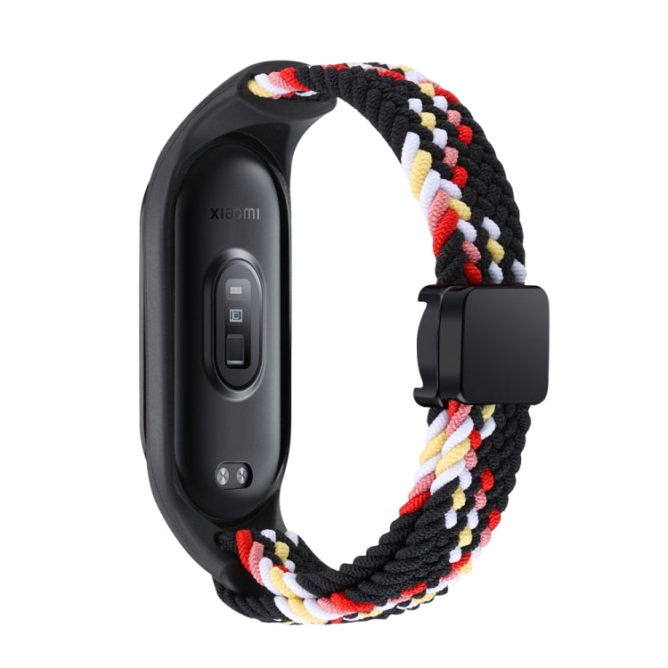 For Xiaomi Mi Band 7 / 6 / 5 / 4 / 3 Nylon Braided Loop Magnetic Buckle Integrated Watch Band
