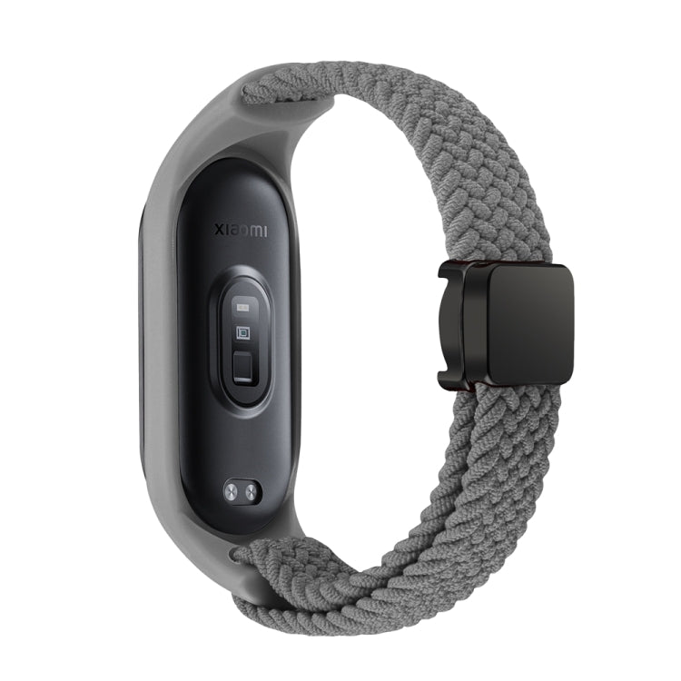 For Xiaomi Mi Band 7 / 6 / 5 / 4 / 3 Nylon Braided Loop Magnetic Buckle Integrated Watch Band