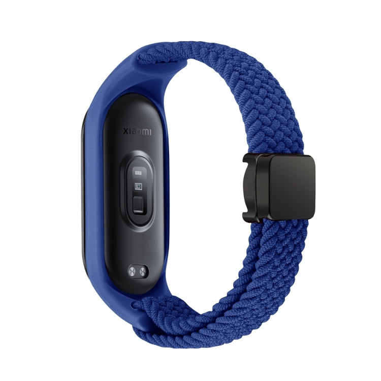 For Xiaomi Mi Band 7 / 6 / 5 / 4 / 3 Nylon Braided Loop Magnetic Buckle Integrated Watch Band