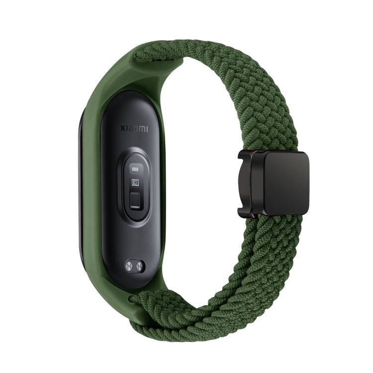 For Xiaomi Mi Band 7 / 6 / 5 / 4 / 3 Nylon Braided Loop Magnetic Buckle Integrated Watch Band