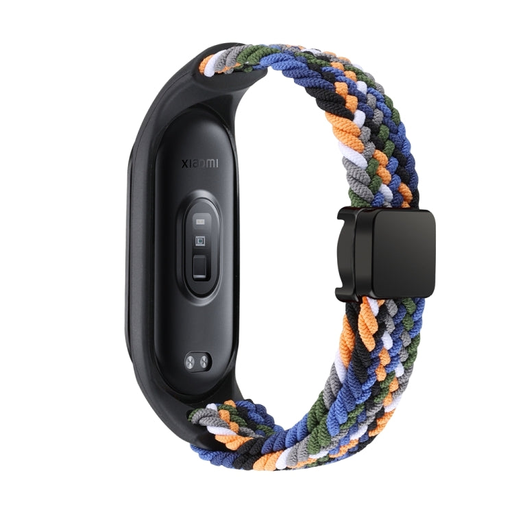 For Xiaomi Mi Band 7 / 6 / 5 / 4 / 3 Nylon Braided Loop Magnetic Buckle Integrated Watch Band