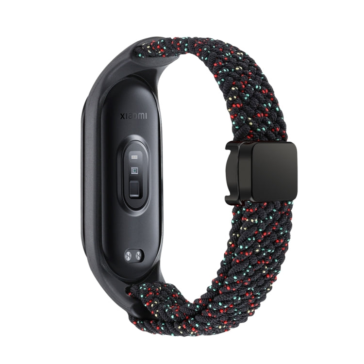 For Xiaomi Mi Band 7 / 6 / 5 / 4 / 3 Nylon Braided Loop Magnetic Buckle Integrated Watch Band