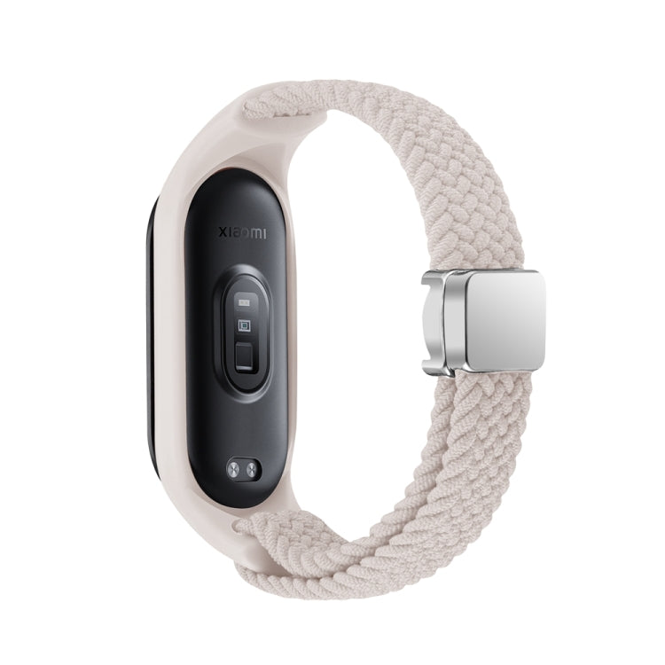 For Xiaomi Mi Band 7 / 6 / 5 / 4 / 3 Nylon Braided Loop Magnetic Buckle Integrated Watch Band