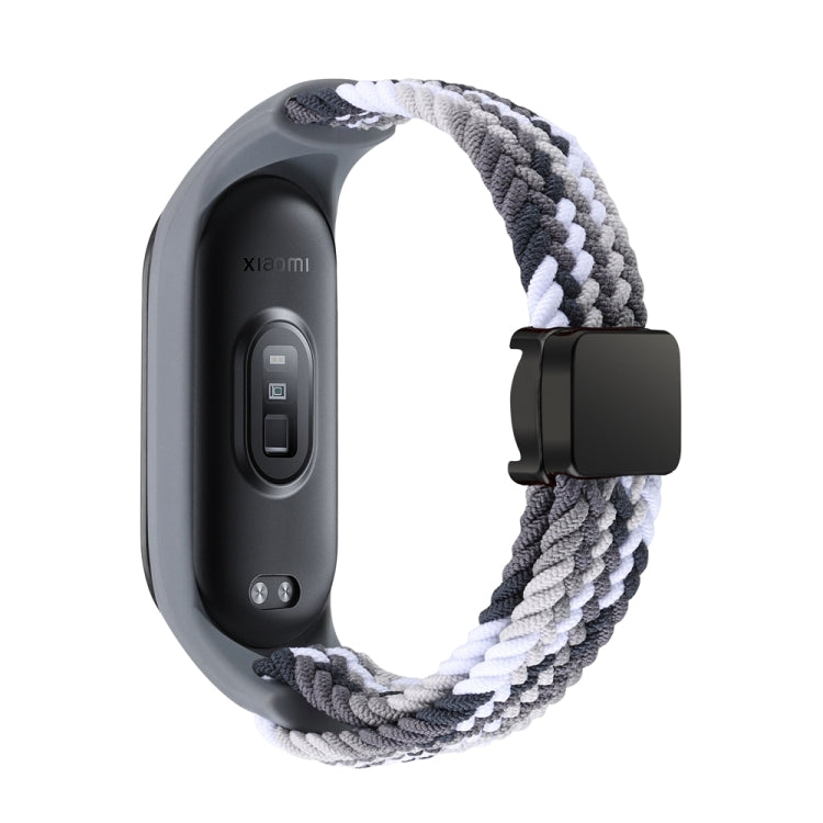 For Xiaomi Mi Band 7 / 6 / 5 / 4 / 3 Nylon Braided Loop Magnetic Buckle Integrated Watch Band