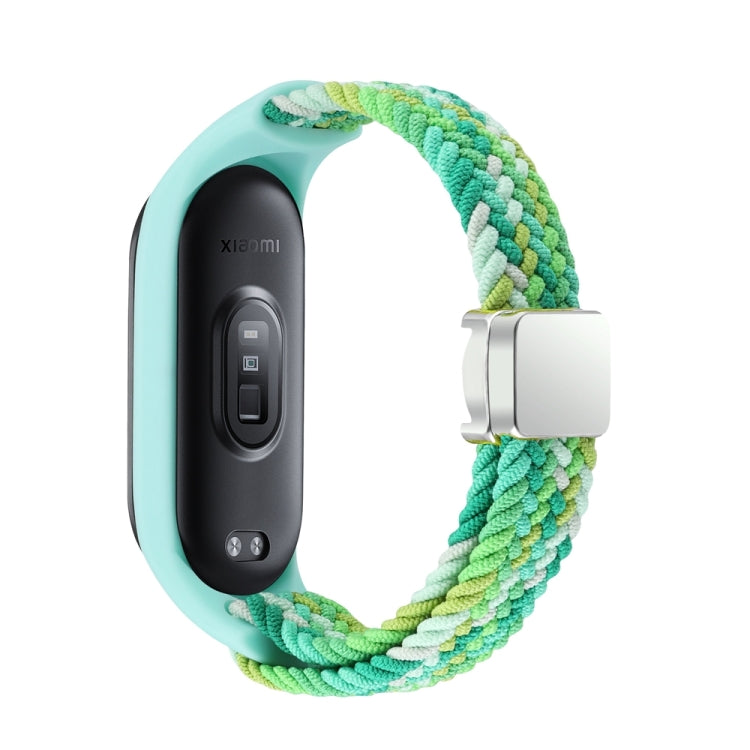 For Xiaomi Mi Band 7 / 6 / 5 / 4 / 3 Nylon Braided Loop Magnetic Buckle Integrated Watch Band