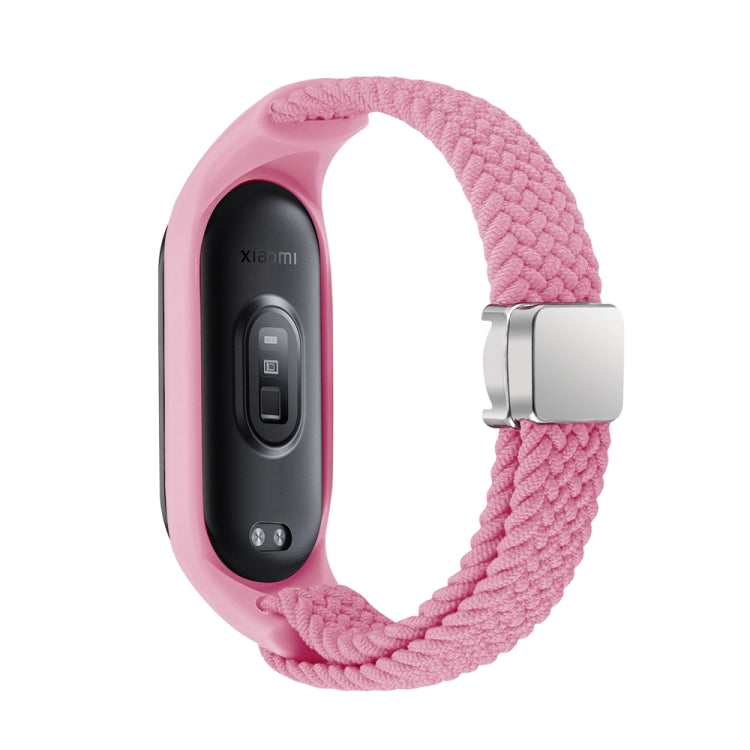 For Xiaomi Mi Band 7 / 6 / 5 / 4 / 3 Nylon Braided Loop Magnetic Buckle Integrated Watch Band