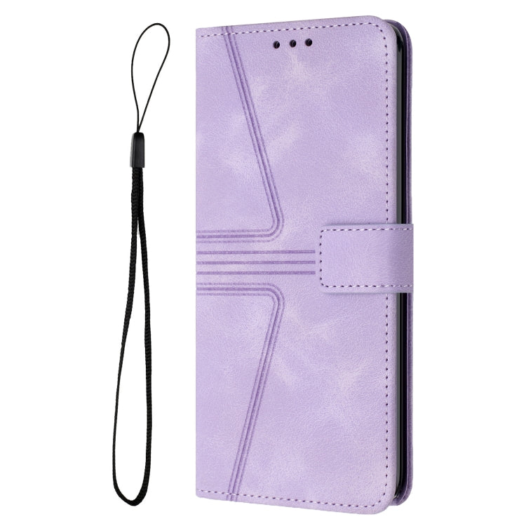 For Samsung Galaxy S24 FE 5G Triangle Solid Color Leather Phone Case