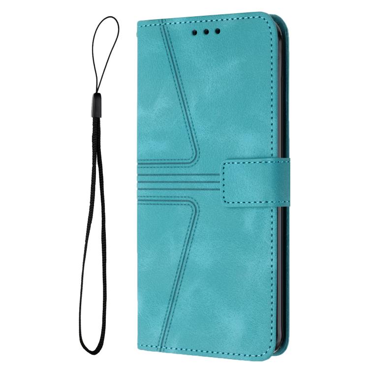 For Honor X6c 4G Triangle Solid Color Leather Phone Case