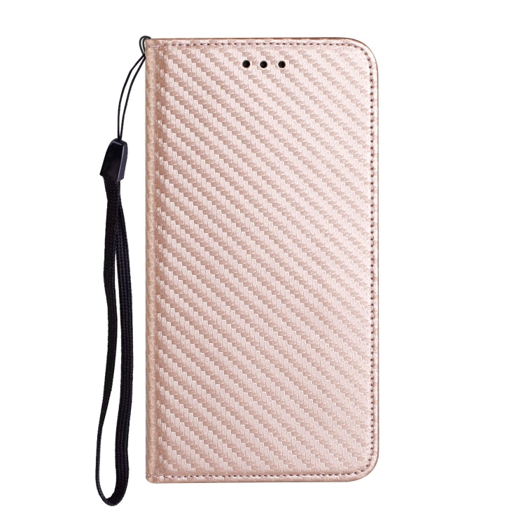 For Redmi Note 14 Pro 5G Carbon Fiber Texture Magnetic Flip Leather Phone Case