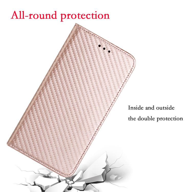 For Redmi A4 5G Carbon Fiber Texture Magnetic Flip Leather Phone Case
