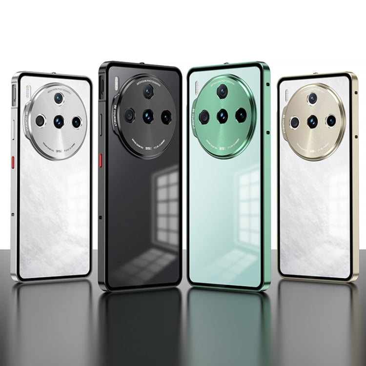 For ZTE nubia Z60S Pro Snap Buckle Metal Frame Frosted Phone Case