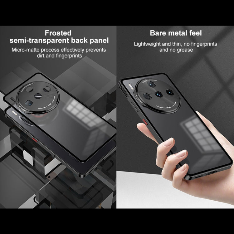 For ZTE nubia Z60S Pro Snap Buckle Metal Frame Frosted Phone Case