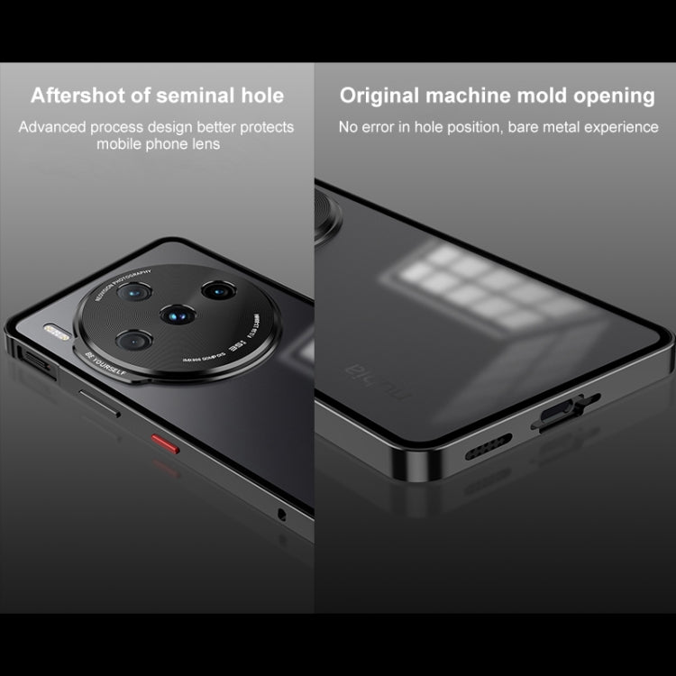 For ZTE nubia Z60S Pro Snap Buckle Metal Frame Frosted Phone Case