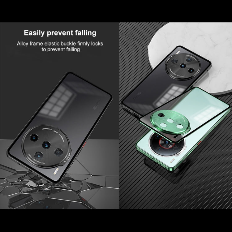 For ZTE nubia Z60S Pro Snap Buckle Metal Frame Frosted Phone Case