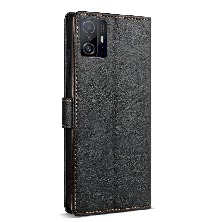 For Xiaomi 11T / 11T Pro N.BEKUS CSJ-P1 Solid Color Leather Phone Case