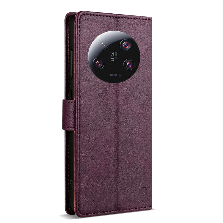 For Xiaomi 14 Ultra N.BEKUS CSJ-P1 Solid Color Leather Phone Case