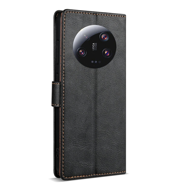 For Xiaomi 14 Ultra N.BEKUS CSJ-P1 Solid Color Leather Phone Case