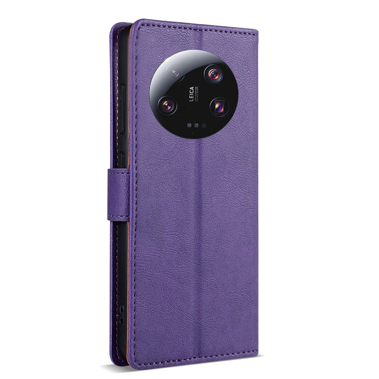 For Xiaomi 14 Ultra N.BEKUS CSJ-P1 Solid Color Leather Phone Case