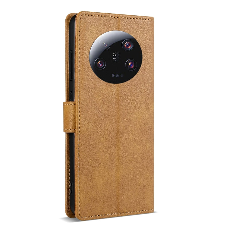 For Xiaomi 13 Ultra N.BEKUS CSJ-P1 Solid Color Leather Phone Case