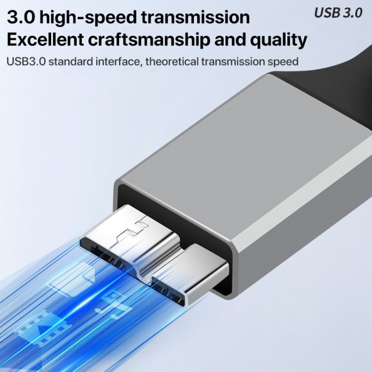 USB-C / Type-C 3.0 to Micro B Mobile Hard Disk Adapter Cable, Length:1m