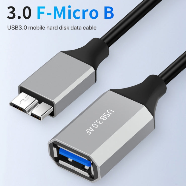 USB 3.0 A Female to Micro B Mobile Hard Disk Adapter Cable, Length:0.2m