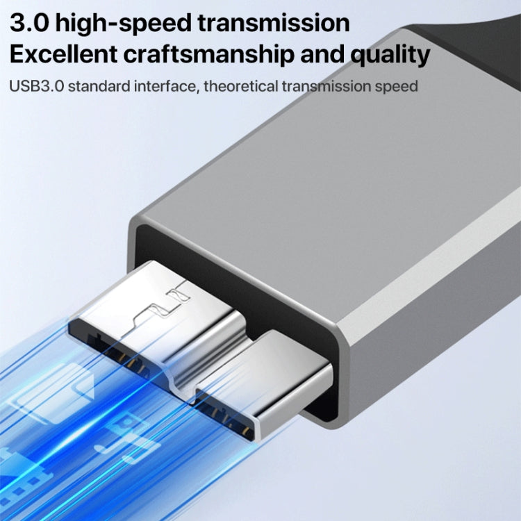 USB 3.0 A Female to Micro B Mobile Hard Disk Adapter Cable, Length:0.2m
