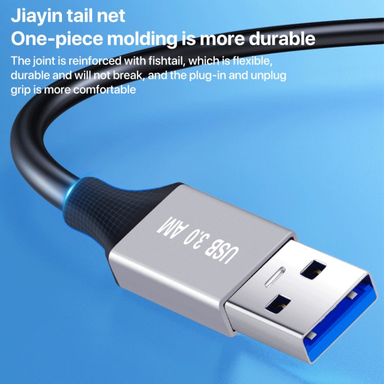 USB 3.0 A Male to USB-B Square Interface Printer Data Transmission Adapter Cable, Length:0.3m