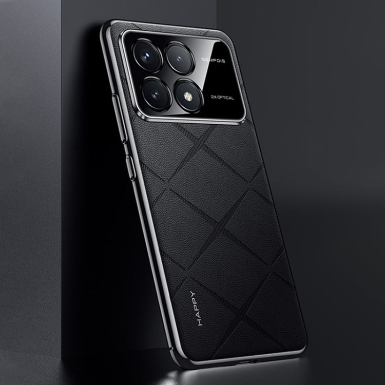 For Redmi K70 / K70 Pro Plain Leather PC Phone Case