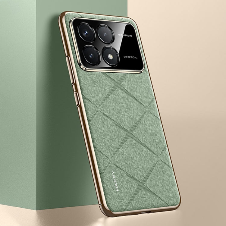 For Redmi K70 / K70 Pro Plain Leather PC Phone Case