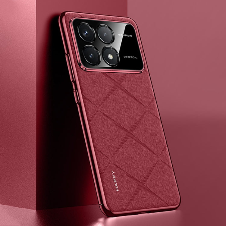 For Redmi K70 / K70 Pro Plain Leather PC Phone Case