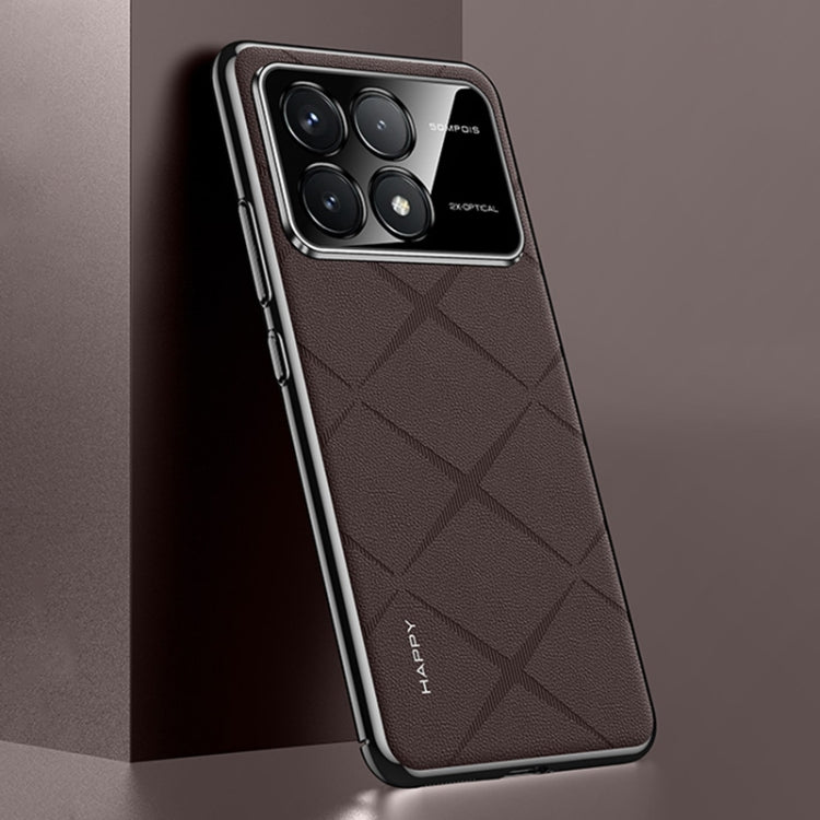 For Redmi K70 / K70 Pro Plain Leather PC Phone Case