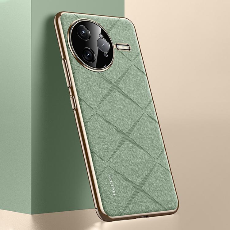 For Redmi K80 Pro Plain Leather PC Phone Case