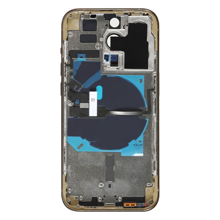 For iPhone 14 Pro Battery Back Cover with Power + Volume Flex Cable + Wireless Charging Module, Version:China Version