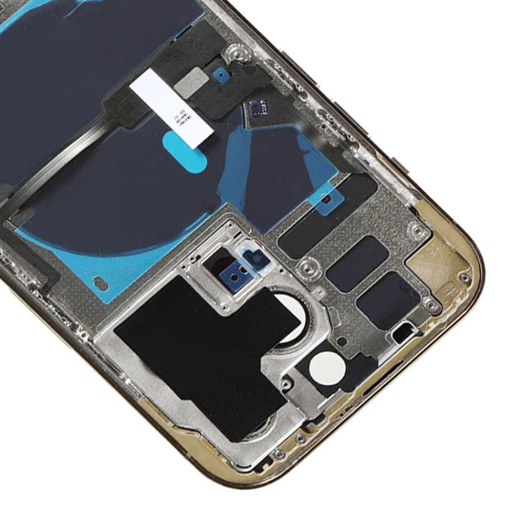 For iPhone 14 Pro Battery Back Cover with Power + Volume Flex Cable + Wireless Charging Module, Version:China Version
